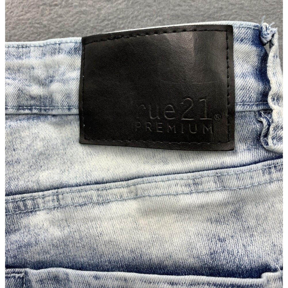 Rue 21 Premium Denim Jeans Men Size 30X32 Stacked Blue Skinny Supreme Flex - Picture 15 of 16